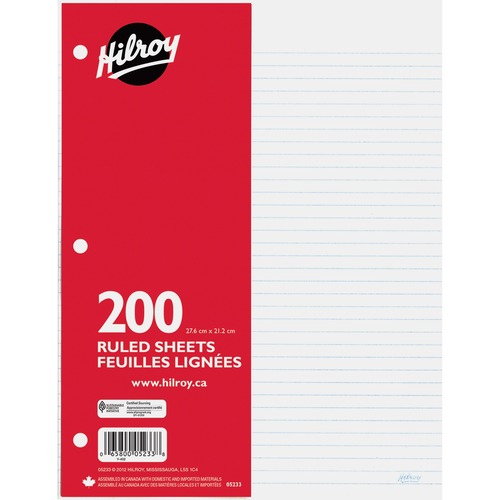 Hilroy 05225 200 Page Plain Looseleaf